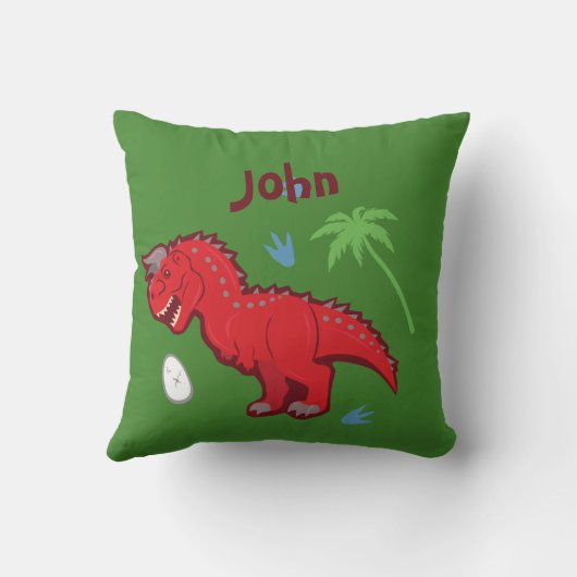 Baby Dinosaur Carnotaurus Kissen (Rückseite)