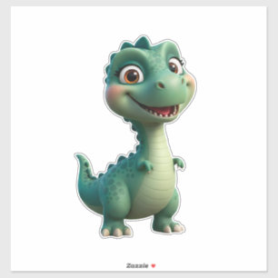 Baby-Dinosaur-Charakter für Kinder Aufkleber