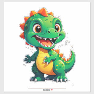 Baby-Dinosaur-Charakter für Kinder Aufkleber