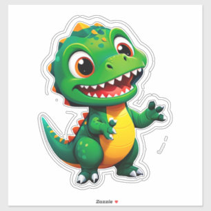Baby-Dinosaur-Charakter für Kinder Aufkleber