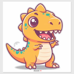 Baby-Dinosaur-Charakter für Kinder Aufkleber