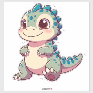 Baby-Dinosaur-Charakter für Kinder Aufkleber