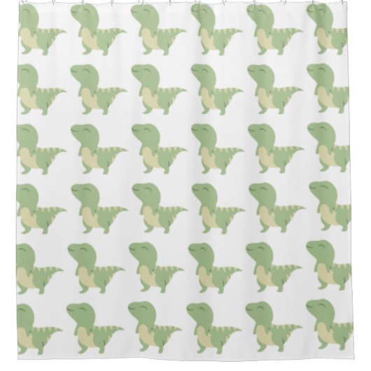 Baby Dinosaur Design Duschvorhang (Vorderseite)