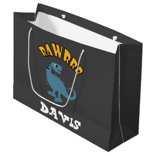 Baby Dinosaur Design - Geschenktasche - Groß Große Geschenktüte