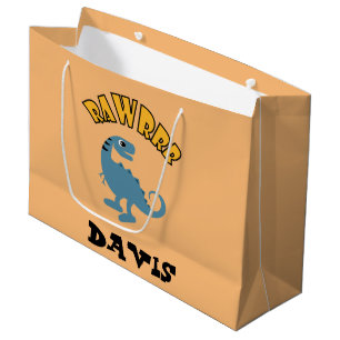Baby Dinosaur Design - Geschenktasche - Groß Große Geschenktüte