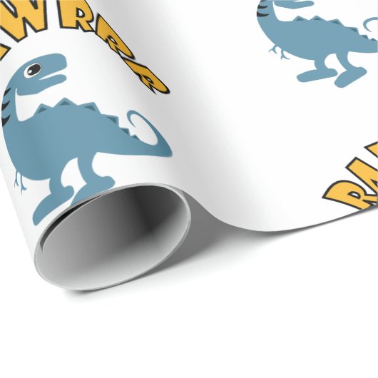 Baby Dinosaur Design - Matte Wrapping Paper Geschenkpapier (Rolleneckpunkt)