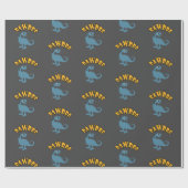 Baby Dinosaur Design - Matte Wrapping Paper Geschenkpapier (Flach)