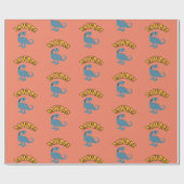 Baby Dinosaur Design - Matte Wrapping Paper Geschenkpapier (Flach)