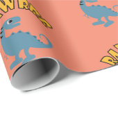 Baby Dinosaur Design - Matte Wrapping Paper Geschenkpapier (Rolleneckpunkt)