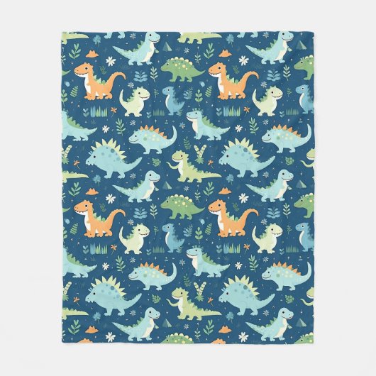 Baby Dinosaur Fleecedecke (Vorderseite)