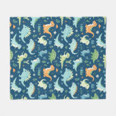 Baby Dinosaur Fleecedecke (Vorderseite (Horizontal))