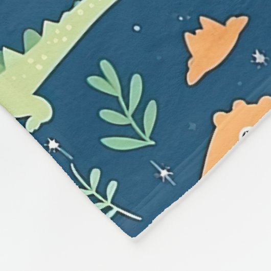 Baby Dinosaur Fleecedecke (Ecke)