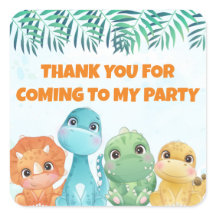 Baby Dinosaur Gastgeschenk Stickers