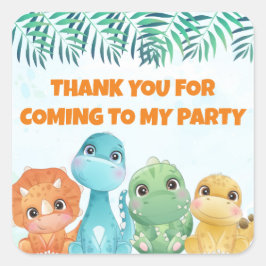 Baby Dinosaur Gastgeschenk Stickers