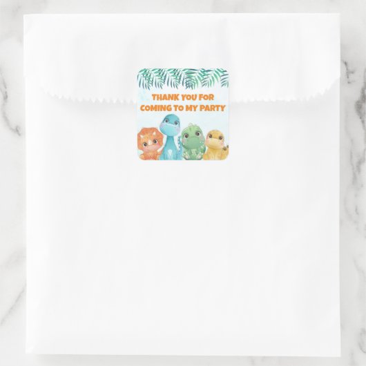 Baby Dinosaur Gastgeschenk Stickers (Tasche)