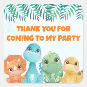 Baby Dinosaur Gastgeschenk Stickers