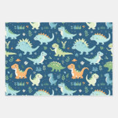 Baby Dinosaur Geschenkpapier Set (Vorderseite 3)