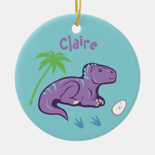 Baby Dinosaur Iguanodon Keramikornament (Vorne)