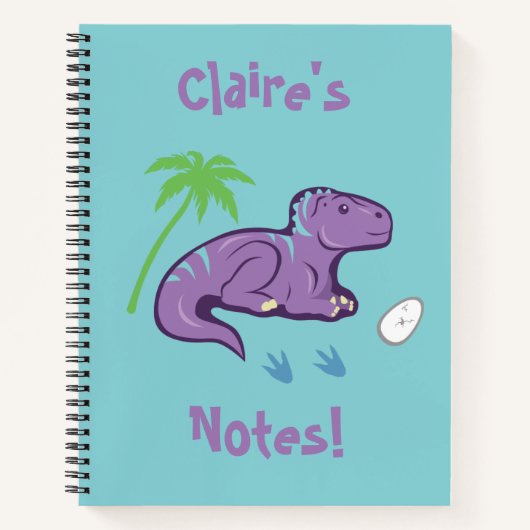 Baby Dinosaur Iguanodon Notizbuch (Vorderseite)