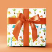 Baby Dinosaur Jurassic Personalisiert Geschenkpapier