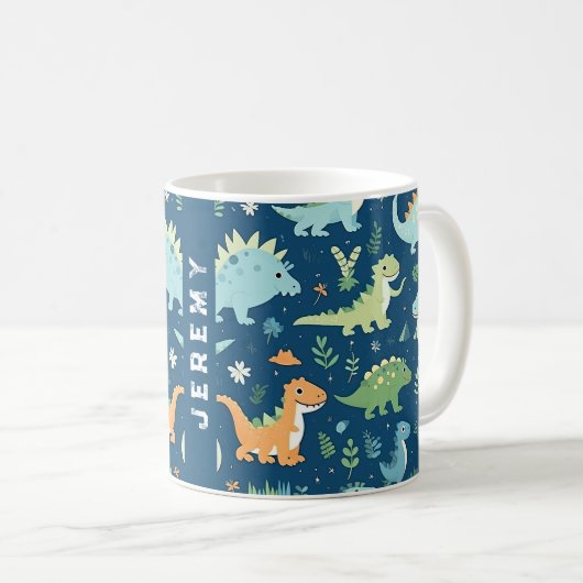 Baby Dinosaur Kaffeetasse (VorderseiteRechts)