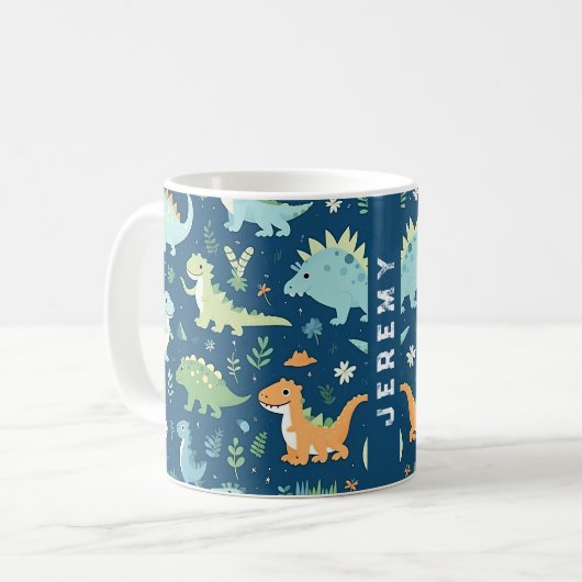 Baby Dinosaur Kaffeetasse (Vorderseite Links)