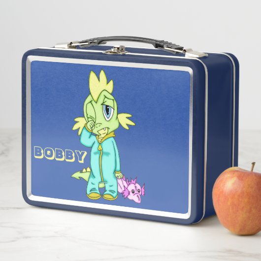 Baby Dinosaur Metall Brotdose (Beispiel)