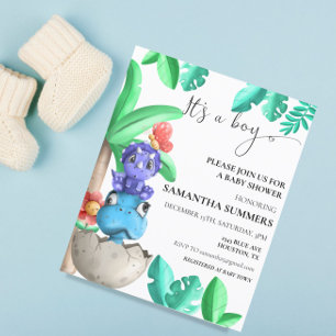 Baby Dinosaur Niedlich Es ist eine Baby-Dusche