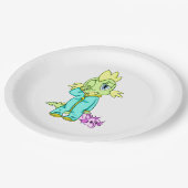 Baby Dinosaur Pappteller (Schrägansicht)