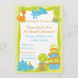 Baby Dinosaur Party Einladung