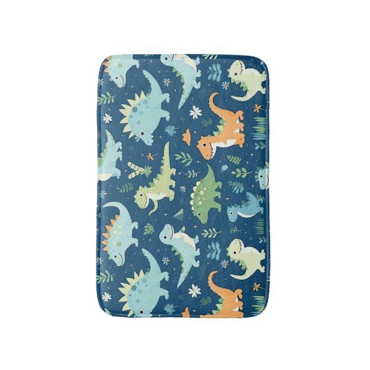 Baby Dinosaur Pattern Badematte (Vorderseite Vertikal)