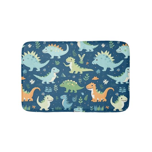 Baby Dinosaur Pattern Badematte (Vorderseite)