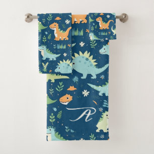 Baby Dinosaur Pattern Badhandtuch Set