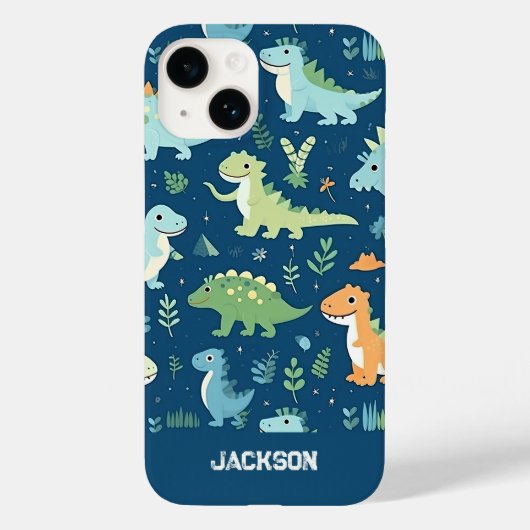Baby Dinosaur Pattern Case-Mate iPhone Hülle (Rückseite)