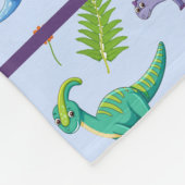 Baby Dinosaur personalisieren Boys Name Fleece Bla (Ecke)