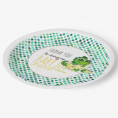 Baby Dinosaur Schluckdusche Party Pappteller (Schrägansicht)