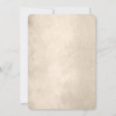 Baby Dinosaur Sepia Einladung (Rückseite)