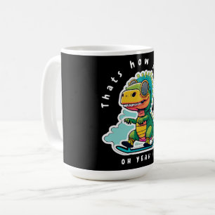 Baby Dinosaur Skaten So Roll Kaffeetasse