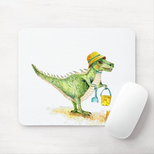 Baby Dinosaur T-Rex am Strand Mousepad (Mit Mouse)