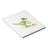 Baby Dinosaur T-Rex am Strand Notizblock (angewinkelt)