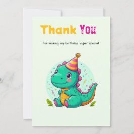 Baby Dinosaur Thank-you Cards Dankeskarte