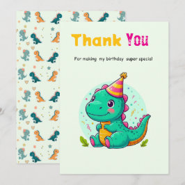 Baby Dinosaur Thank-you Cards Dankeskarte