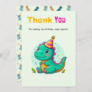 Baby Dinosaur Thank-you Cards Dankeskarte