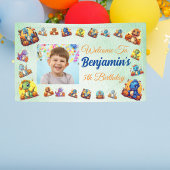 Baby Dinosaur Thema Kinder Junge Geburtstag Licht  Banner