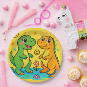 Baby Dinosaur-Themed Paper-Teller Pappteller (Party)