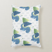 Baby Dinosaur und Gebirge Dekokissen (Vorderseite(Vertikal))