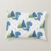 Baby Dinosaur und Gebirge Dekokissen (Rückseite)