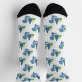 Baby Dinosaur und Gebirge Socken (Oben)