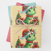 Baby Dinosaur Weihnachtskids Geschenkpapier Set (Beispiel)