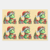 Baby Dinosaur Weihnachtskids Geschenkpapier Set (Vorderseite)